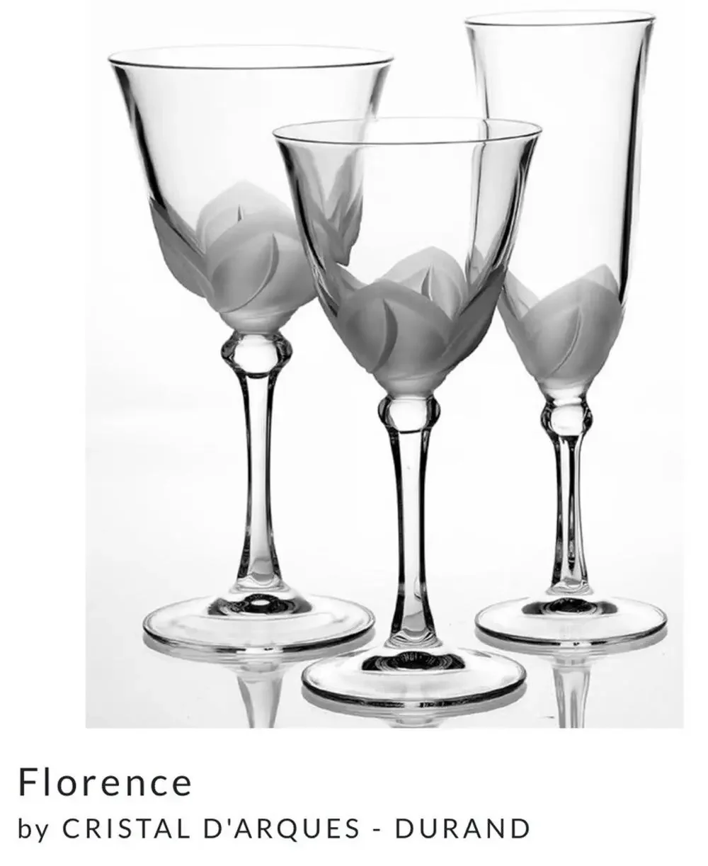 J.G. Durand - Cristal D'Arques ~ FLORENCE ~ 24% Lead Crystal Water Goblet